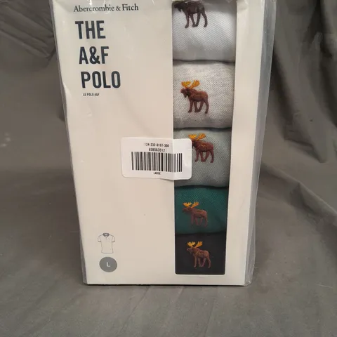 SEALED ABERCROMBIE & FITCH THE A&F POLO IN VARIOUS COLOURS - LARGE