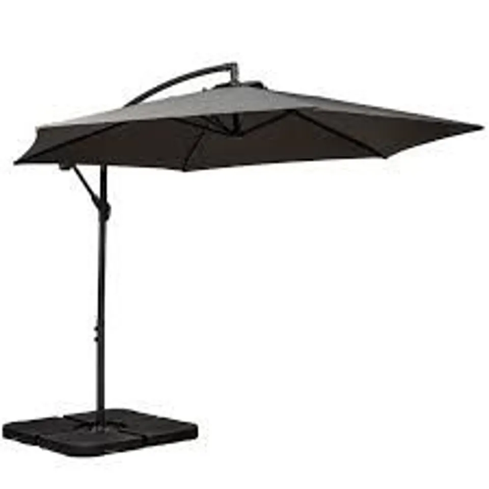 BOXED ROYALCRAFT 3M STANDARD CANTILEVER PARASOL - GREY (1 BOX)