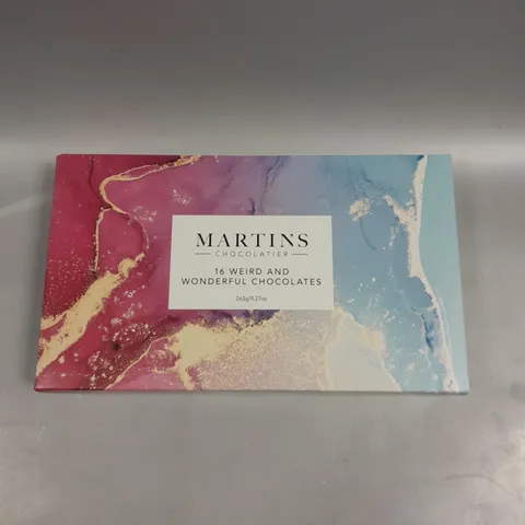 SEALED MARTIN'S CHOCOLATIER WEIRD & WONDERFUL CHOCOLATES SELECTION