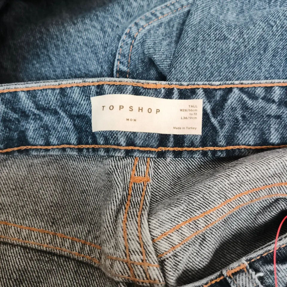 TOPSHOP MOM TALL JEANS – WOMEN'S DENIM, UK 8 (W26/L36)