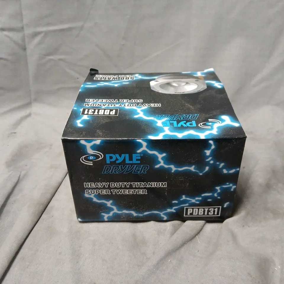 BOXED PYLE DRYVER HEAVY DUTY TITANIUM SUPER TWEETER (PDBT31)