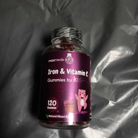 MAXMEDIX IRON & VITAMIN C GUMMIES FOR KIDS – 120 GUMMIES