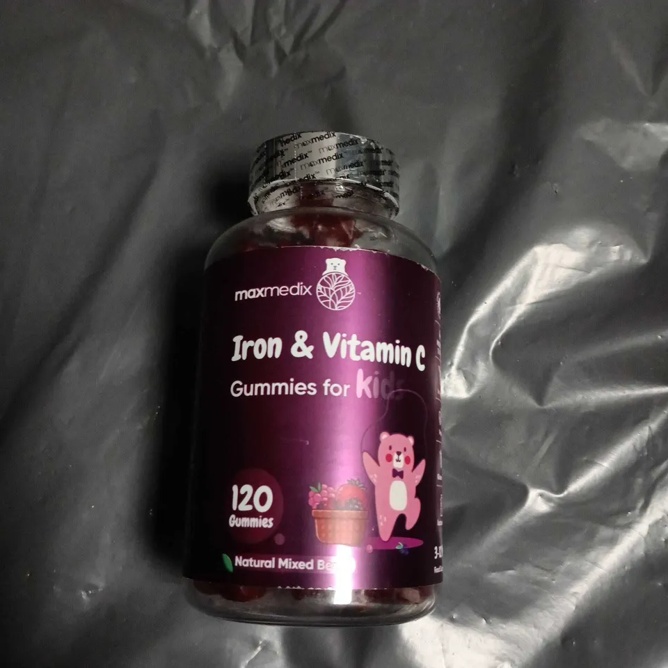 MAXMEDIX IRON & VITAMIN C GUMMIES FOR KIDS – 120 GUMMIES