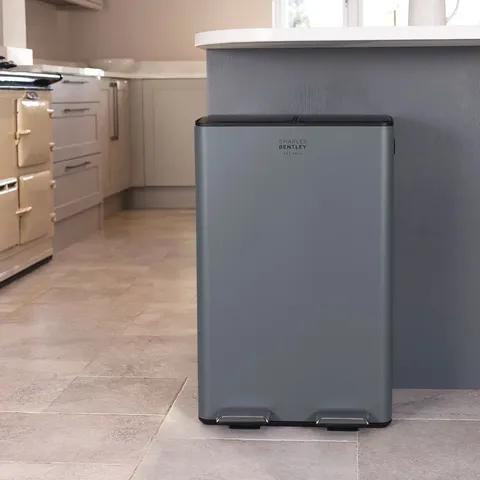 BOXED HOLMWITH STEP ON MULTI-COMPARTMENT RUBBISH & RECYCLING BIN