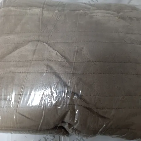 COZEE HOME HEATED BLANKET IN TAUPE