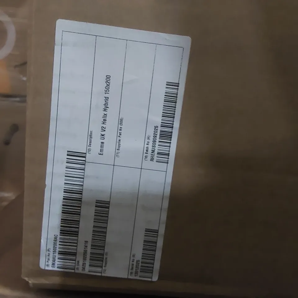 BRAND NEW BOXED EMMA UK V2 HELIX HYBRID 150 x 200 KING SIZE MATTRESS 