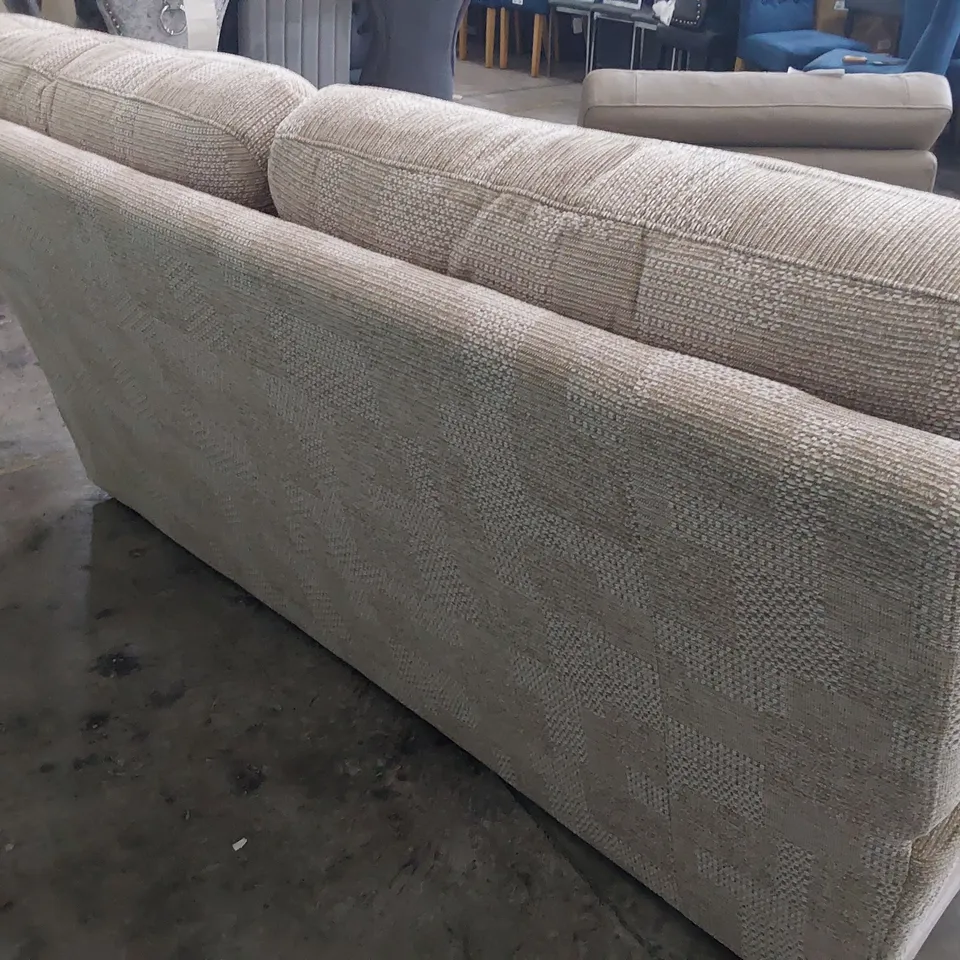 QUALITY BRITISH DESIGNER G PLAN SEATTLE THREE SEATER FARO SANDS FABRIC 