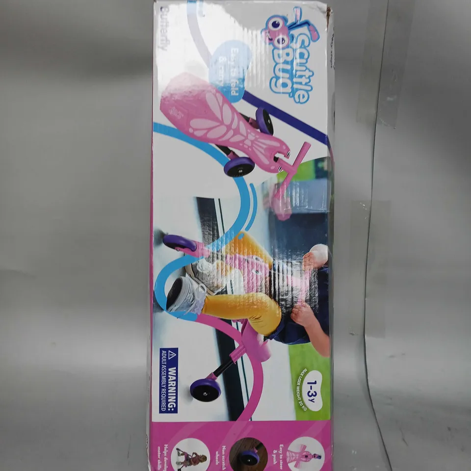 SCUTTLE BUG PINK BABY SCOOTER RRP £25