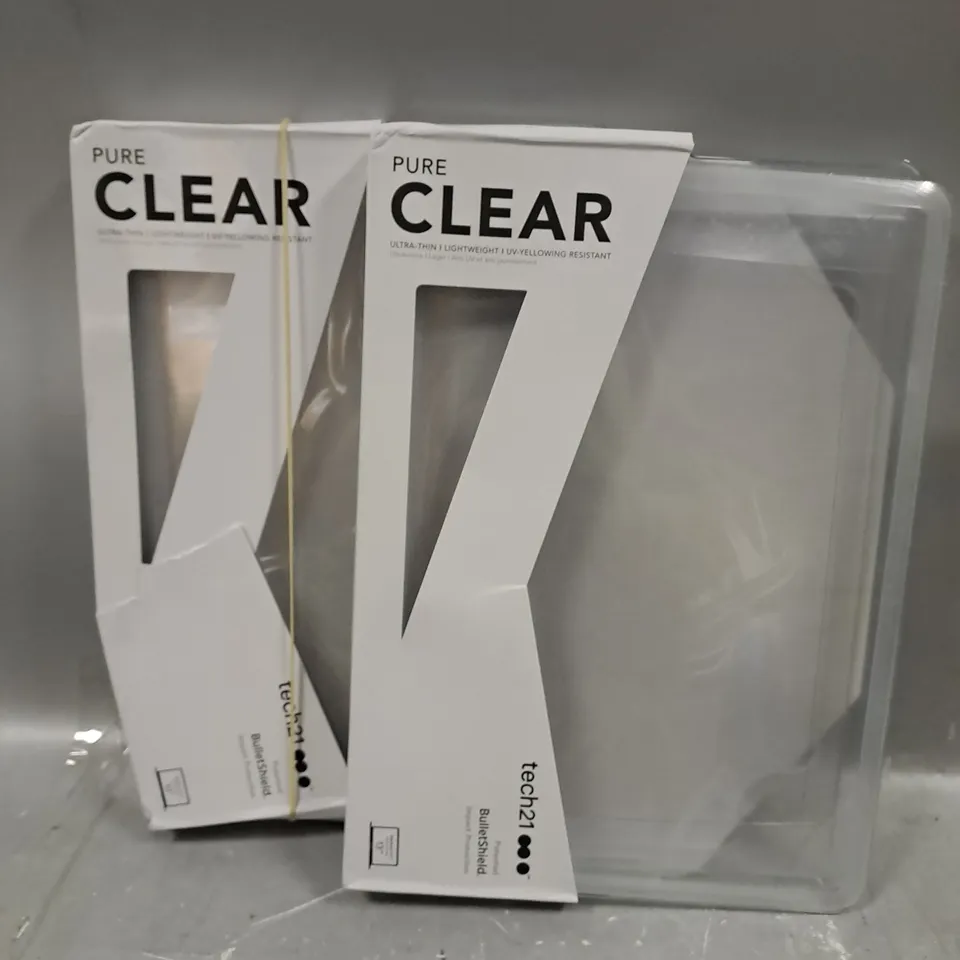 2 X TECH21 PURE CLEAR FOR MACBOOK PRO 13" CLEAR IMACT PROTECTION CASES