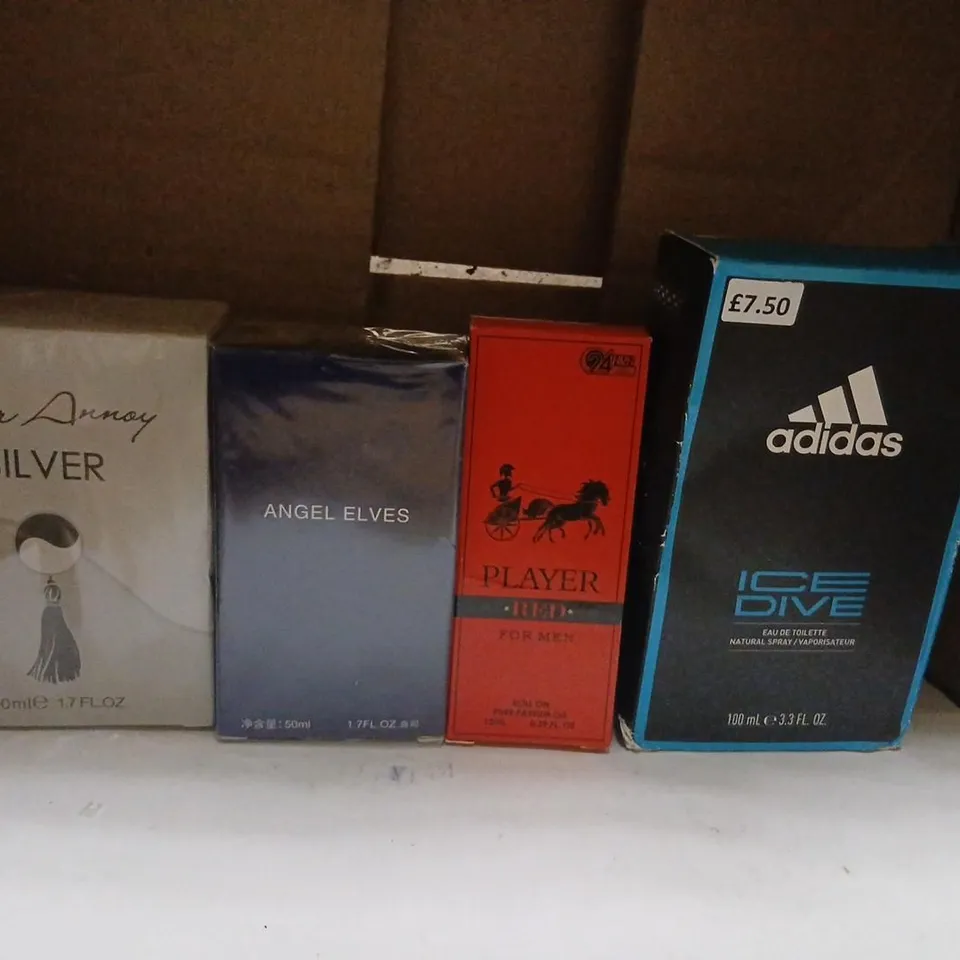 APPROXIMATELY 13 ASSORTED BOXED FRAGRANCES TO INCLUDE; PLAYER RED, ADIDAS, AVON AND DISCOVER