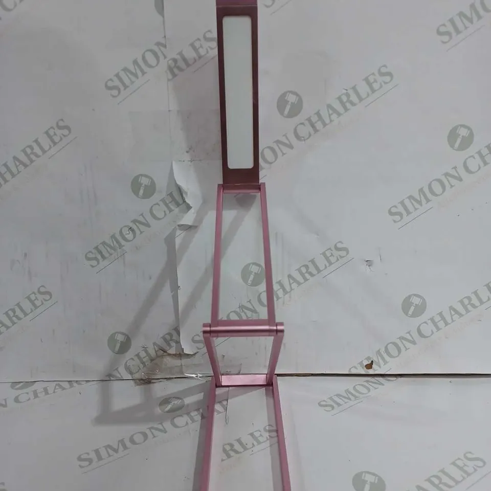 AURAGLOW FOLDABLE RECHARGING LED DESK LIGHT - PINK