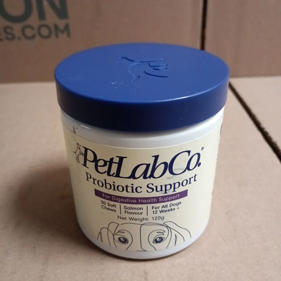 PETLABCO PROBIOTIC SUPPORT FOR DOGS – SALMON FLAVOUR, 120G