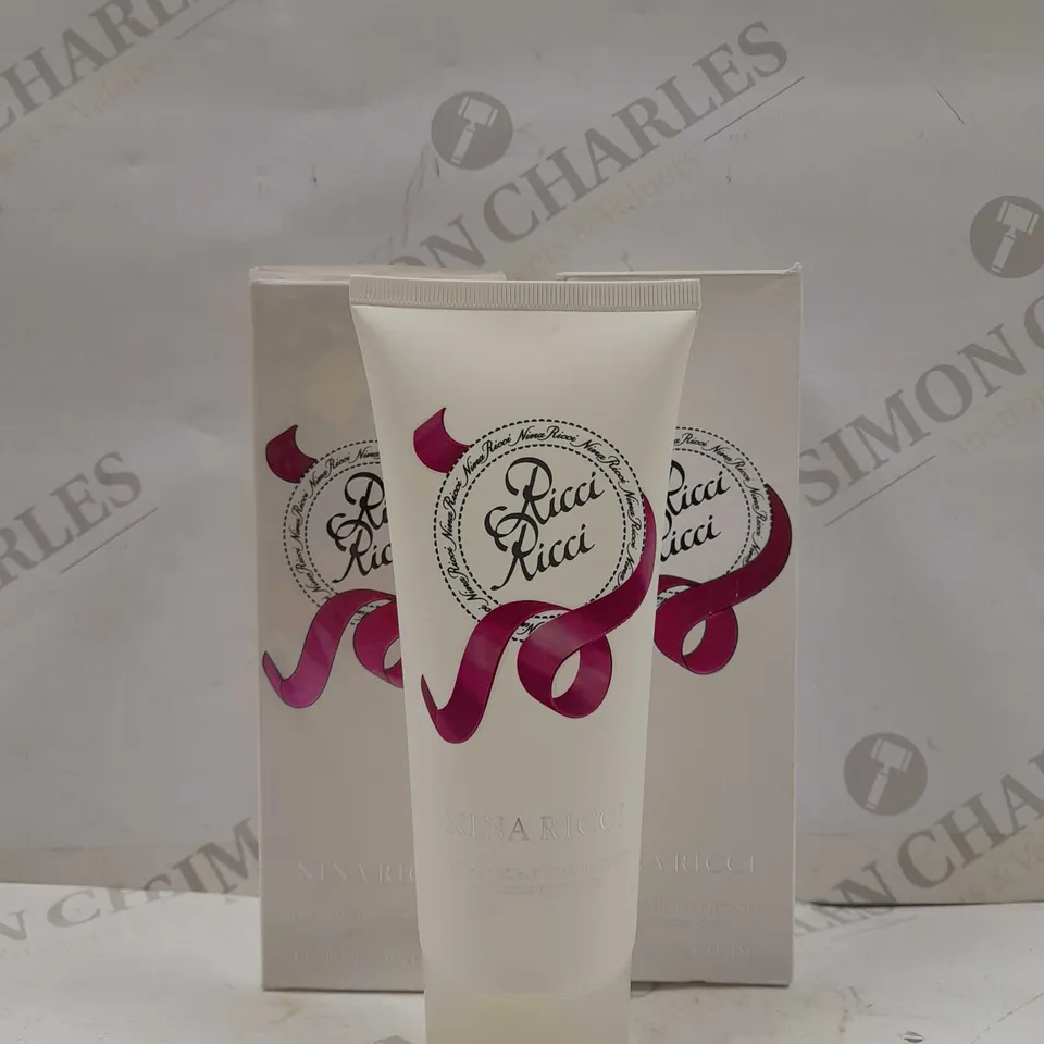 BOX OF 2 NINA RICCI RICCI AUDACIOUS BODY LOTION 200ML
