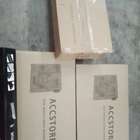PALLET OF ASSORTED ITEMS TO INCLUDE, PULL OUT KITCHEN MIXER TAP, EASY SPA FLOOR PROTECTOR, FABRIC WARDROBES, PORTABLE WARDROBE, LAPTOP DESK, PORTABLE BBQ GRILL.