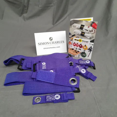 LOT OF APPROX 14 WRAP IT HEAVY DUTY STORAGE STRAPS 