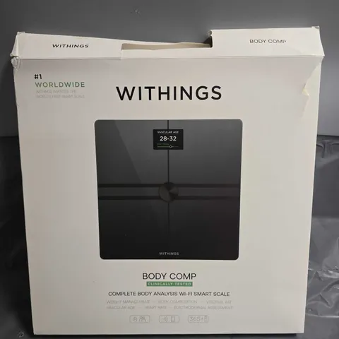 BOXED WITHINGS BODY COMP COMPLETE BODY ANALYSIS WI-FI SMART SCALE