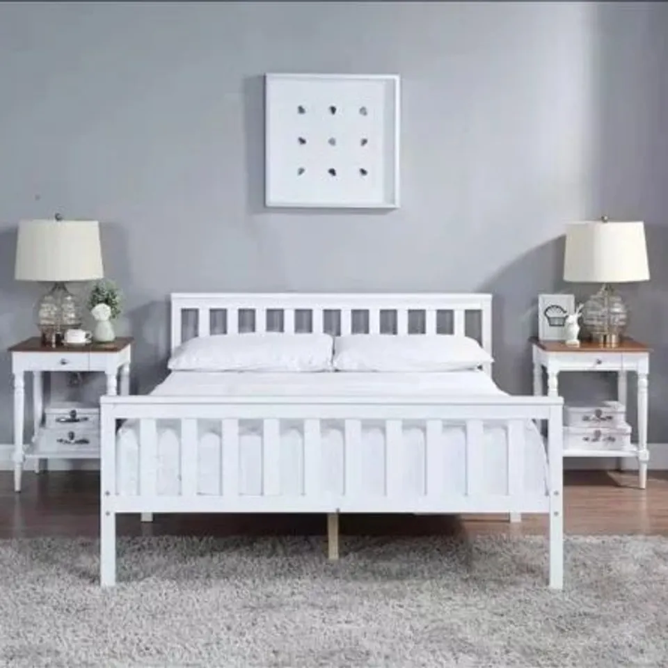 BOXED DESIGNER CONWAY BED FRAME DOUBLE (1 BOX)