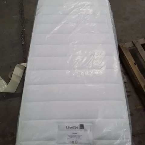QUALITY BAGGED LAYEZEE MEMORY FOAM TOP OPEN COIL SINGLE MATTRESS
