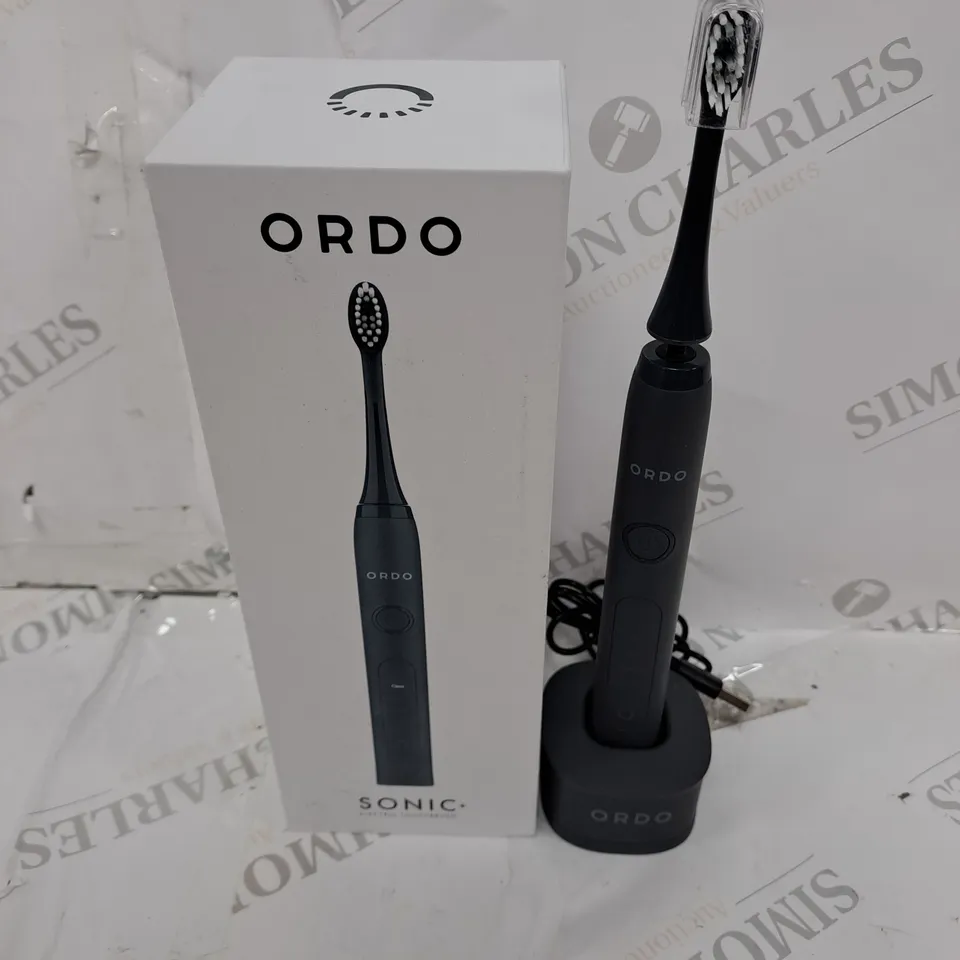 BOXED ORDO SONIC+ ELECTRIC TOOTHBRUSH IN CHARCOAL BLACK
