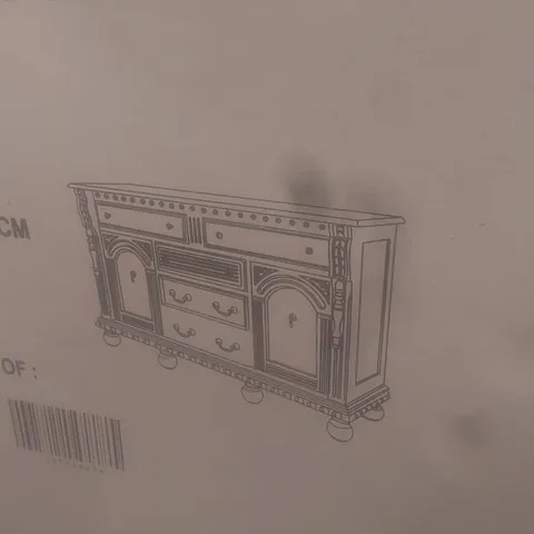 BOXED HOMES DIRECT 365 ANTIQUE FRENCH SIDEBOARD - GREEN