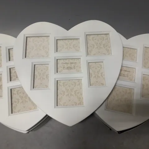 LOT OF 9 BRAND NEW HEART SHAPED PICTURE FRAMES