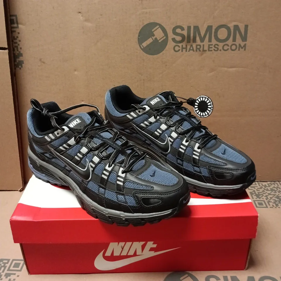 NIKE P-6000 TRAINERS – DIFUSED BLUE/BLACK-COOL GREY, UK 11 (EU 46)