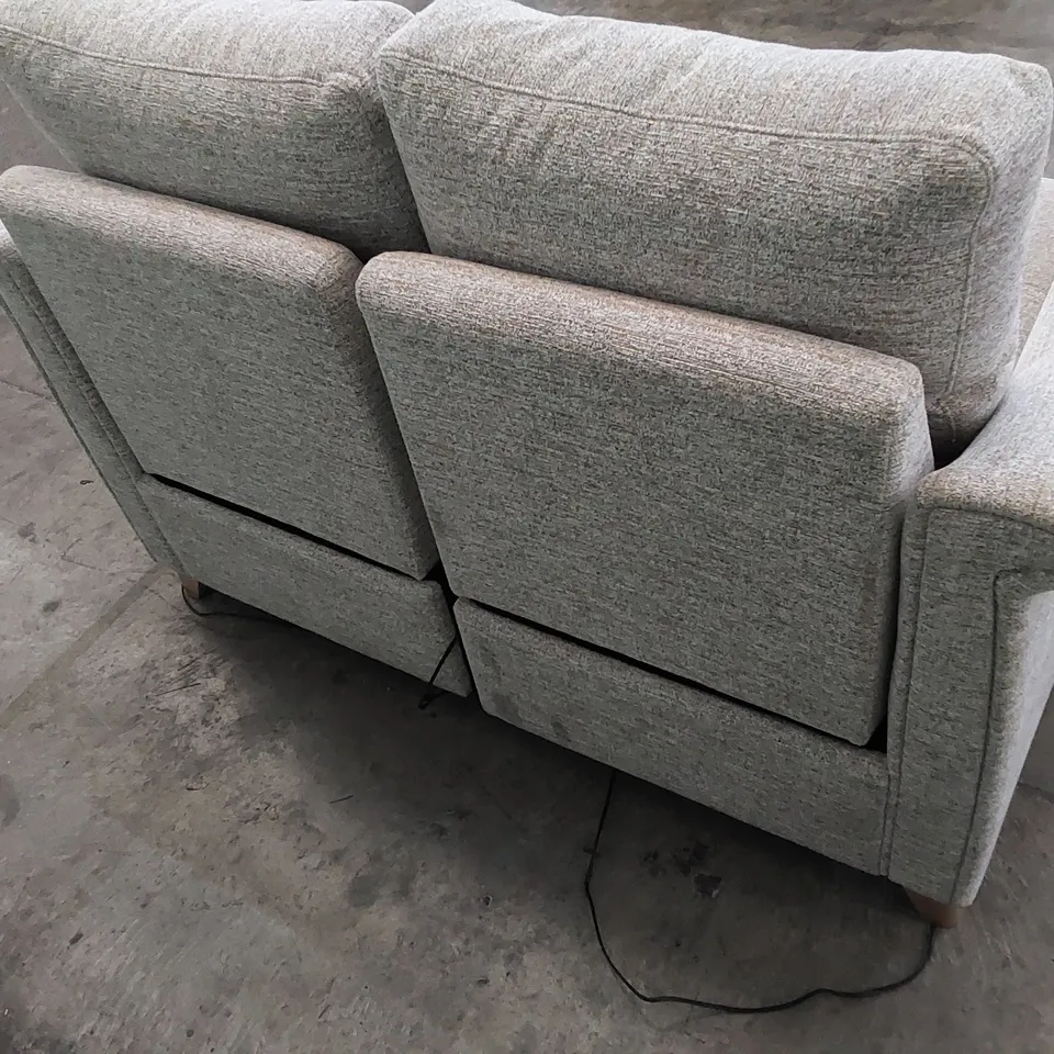 QUALITY G PLAN DESIGNER RILEY SMALL 2 SEATER ELECTRIC RECLINER SOFA IN KAMPALA FABRIC