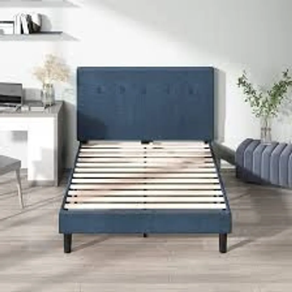 BOXED ZINUS BED FRAME - BLUE (1 BOX)