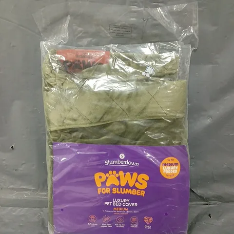 SLUMBERDOWN PAWS FOR SLUMBER LUXURY PET BED COVER - MEDIUM