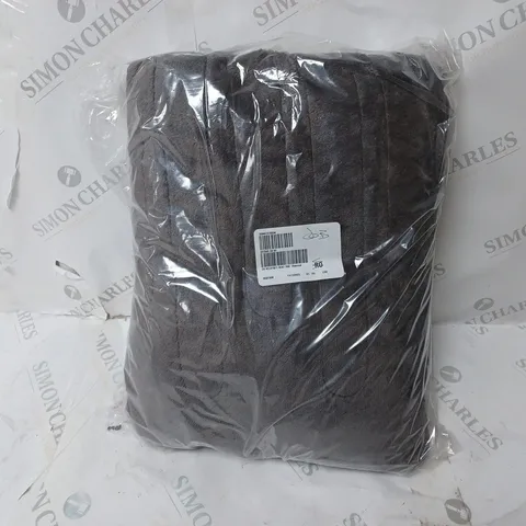 COZEE HOME VELVETSOFT HEATED THROW IN CHARCOAL 