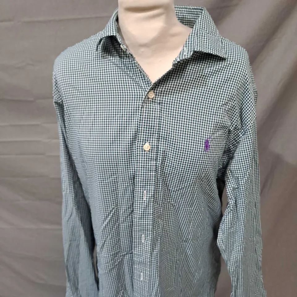 POLO RALPH LAUREN BUTTONED LONG SLEEVED SHIRT SIZE M