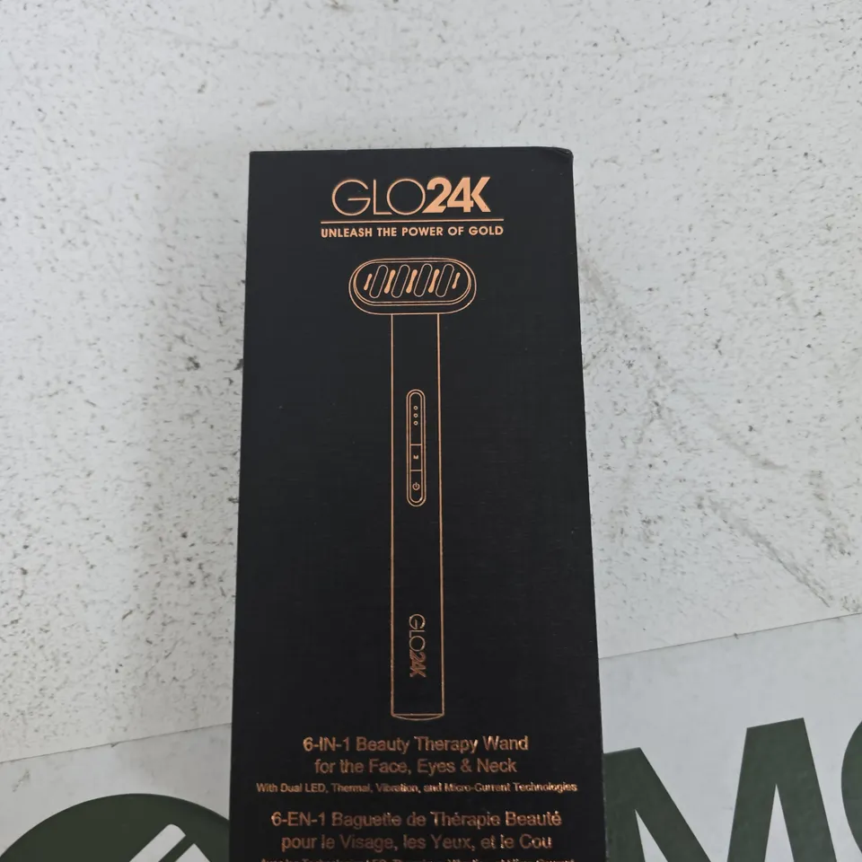 GLO24K 6-IN-1 BEAUTY THERAPY WAND – BOXED