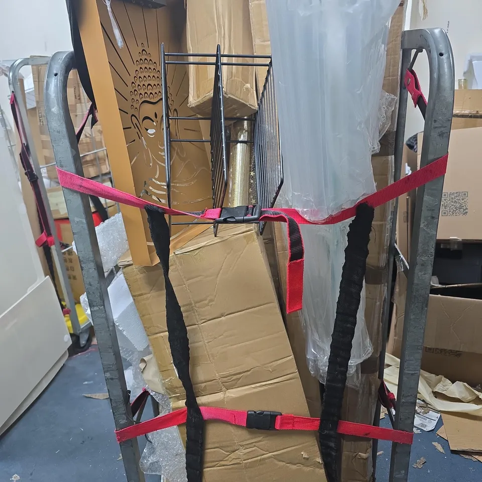 CAGE OF APPROXIMATELY 15 ASSORTED ITEMS TO INCLUDE: SPIRITUAL WALL ART