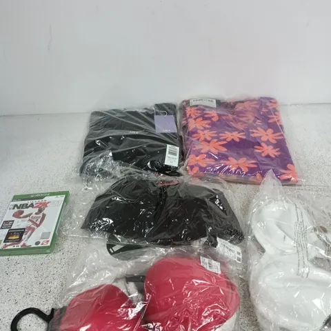 BOX OF APPROXIMATELY 40 ASSORTED ITEMS INCLUDING WACOAL BRA, TRENDYOL JUMPER AND A HUGO BOSS PUSH UP BRA