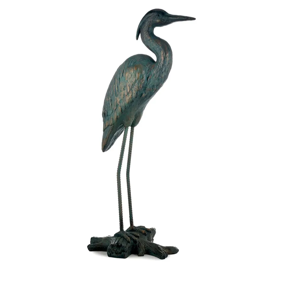 GARDEN REFLECTIONS HERON SCULPTURE