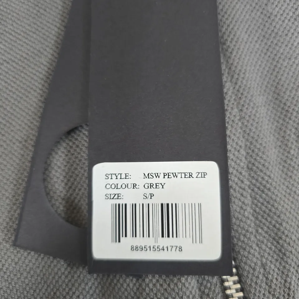 SOUL STAR GREY ZIP JACKET – STYLE MSW PEWTER ZIP, SIZE S/P