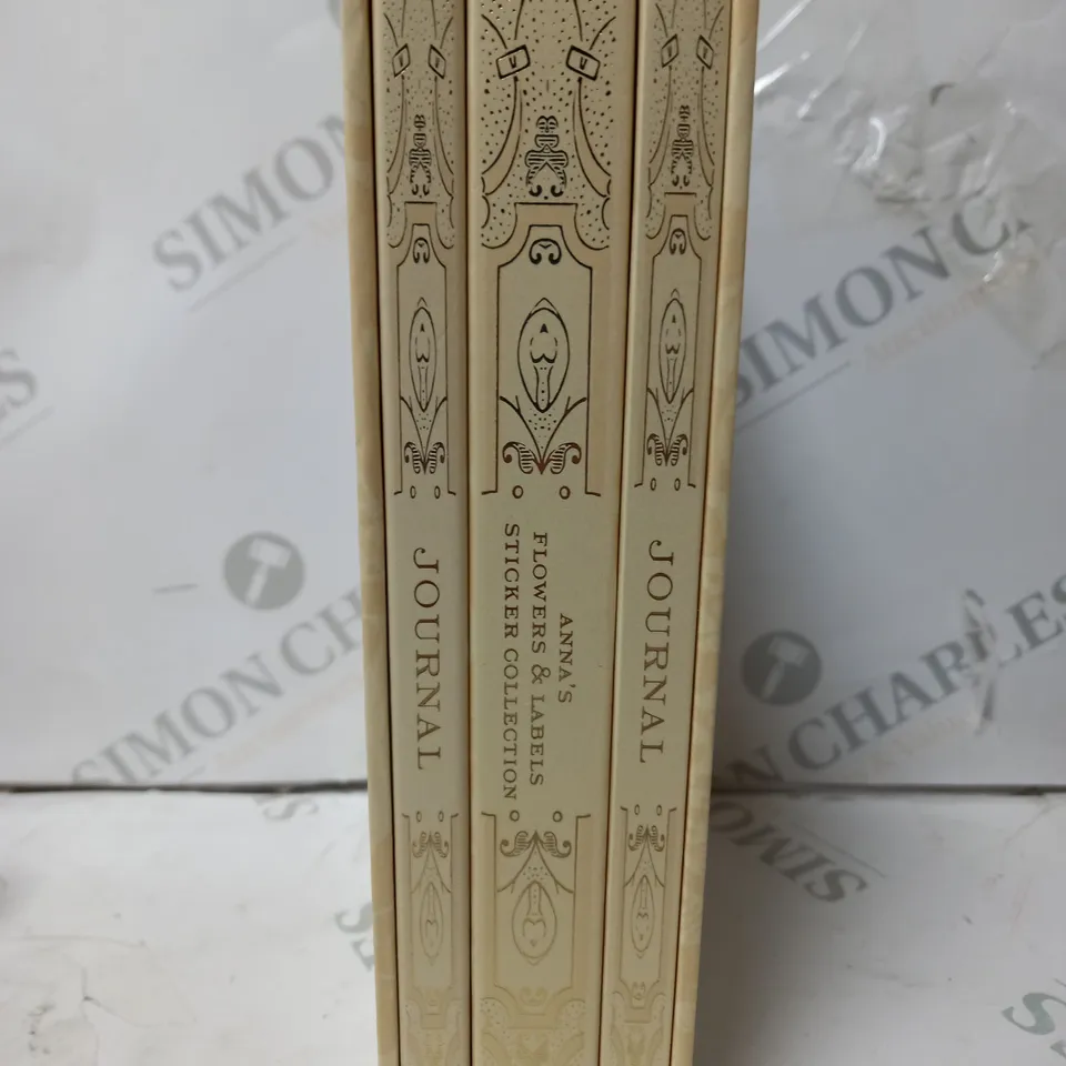 BOXED ANNA GRIFFIN ANNA'S FLOWERS & LABELS ART JOURNALS