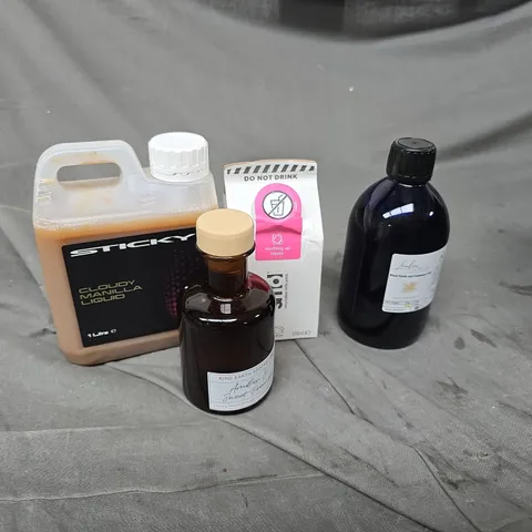 BOX OF ASSORTED ITEMS TO INCLUDE - STICKY CAR CLEANER - SMART SOAP - DIFFUSER OIL 
