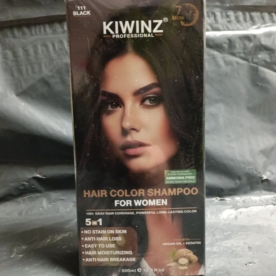 KIWINZ 5-IN-1 HAIR COLOR SHAMPOO (500ML)