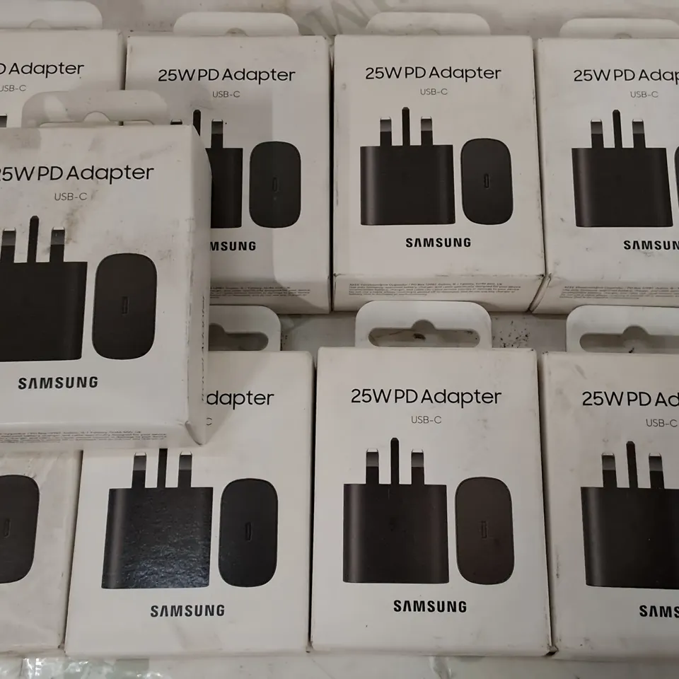 LOT OF 9 SAMSUNG 25 WPD USB-C ADAPTERS