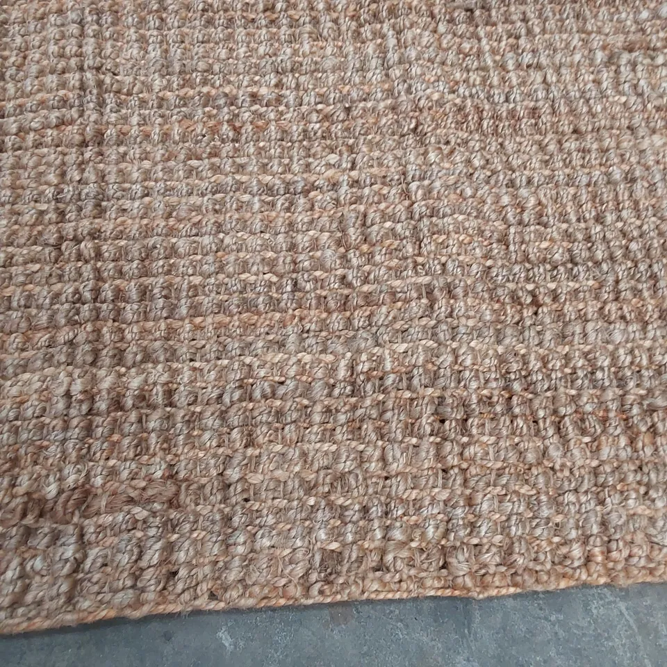 CARO SISAL HANDWOVEN BROWN INDOOR JUTE RUG // SIZE: 240 X 330cm