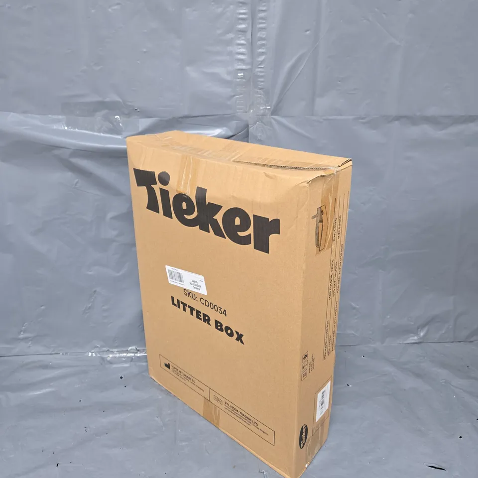 BOXED TIEKER LITTER BOX IN WHITE 