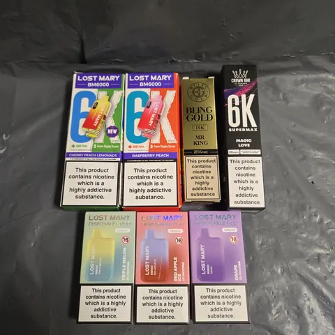 APPROXIMATELY 20 ASSORTED E-CIGARETTE & VAPING ITEMS IN VARIOUS BRANDS