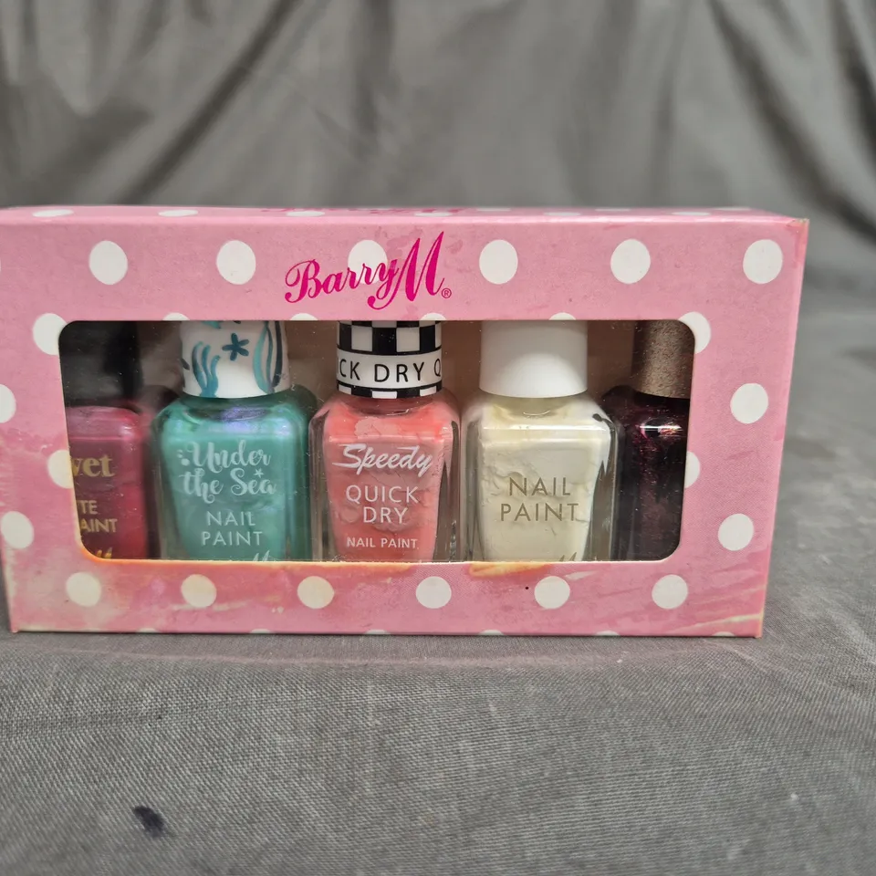 BARRY M 5 PIECE NAIL POLISH SET ASSORTED COLOURS