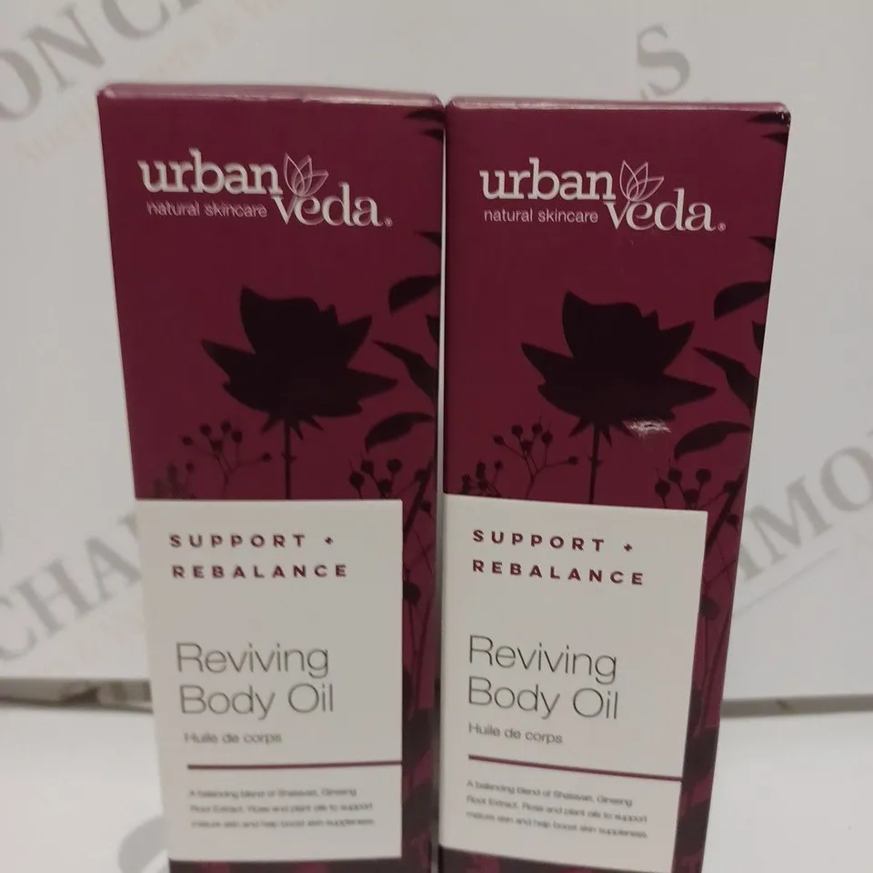 BOX OF 2 URBAN VEDA REVIVING BODY OIL - 2X100ML