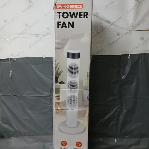 BOXED HOMESMART TOWER FAN IN WHITE - COLLECTION ONLY