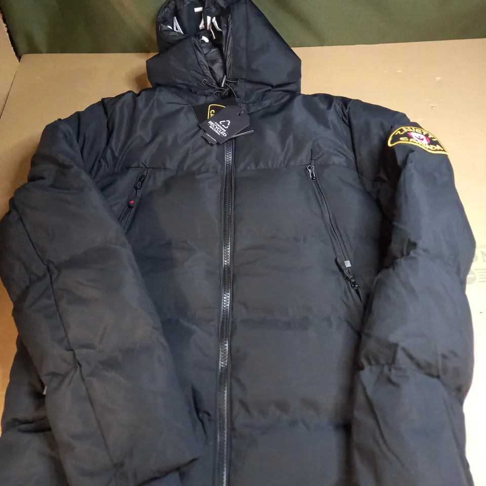 ZAVETTI CANADA BLACK COAT - SIZE MEDIUM