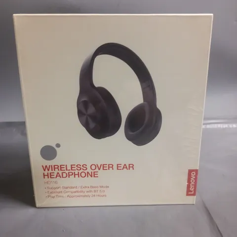 SEALED LENOVO HD116 BLUETOOTH HEADPHONES - BLACK