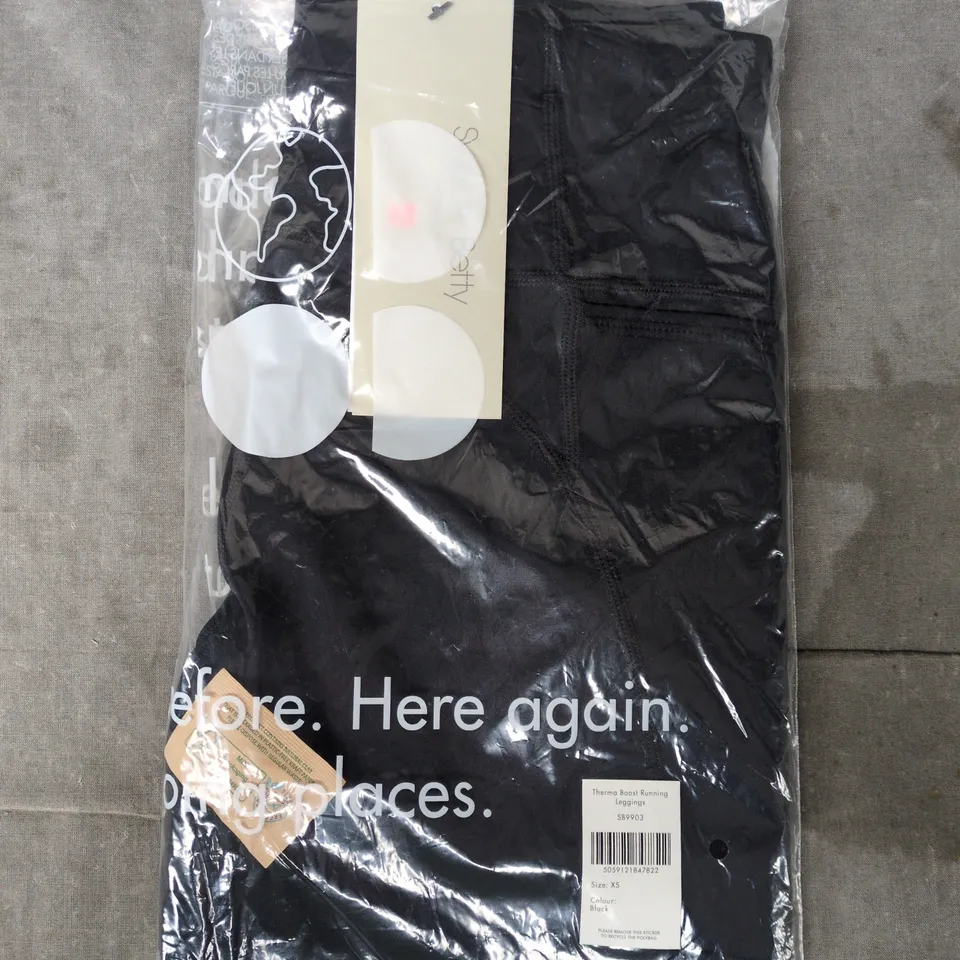 SWEATY BETTY THERMA BOOST RUNNING LEGGINGS IN BLACK SIZE XS