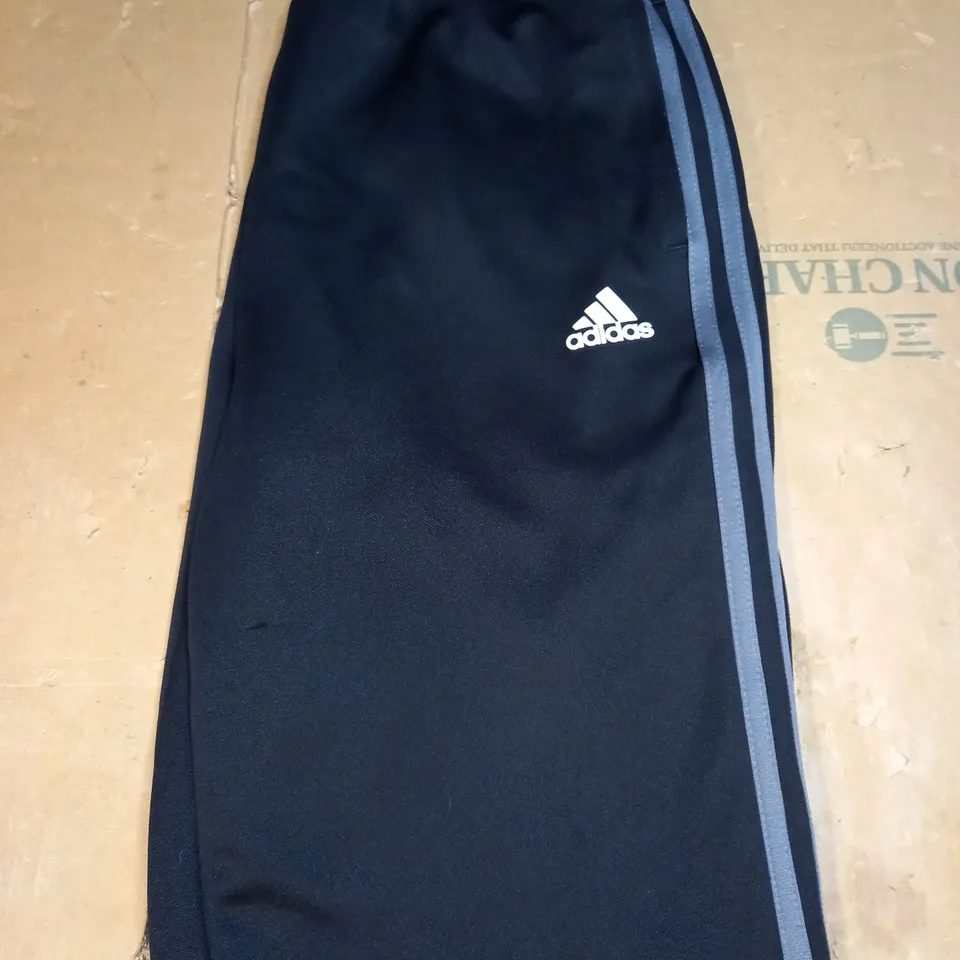 ADIDAS THREE STRIPED TRACKSUIT BOTTOMS SIZE XL